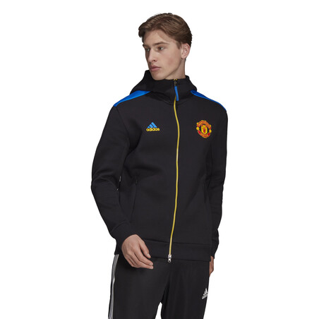 Veste survêtement Manchester United ZNE bleu noir 2021/22