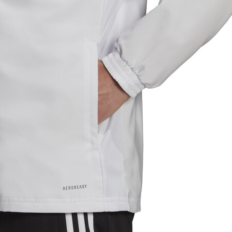 Veste survêtement Manchester United blanc rouge 2021/22