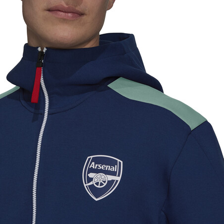 Veste survêtement Arsenal ZNE Europe bleu 2021/22