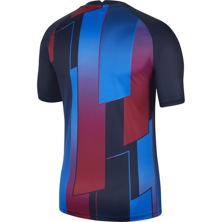 Maillot avant match FC Barcelone rouge bleu 2021/22