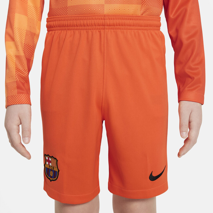 Short gardien junior FC Barcelone orange 2021/22
