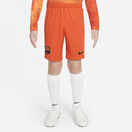 Short gardien junior FC Barcelone orange 2021/22