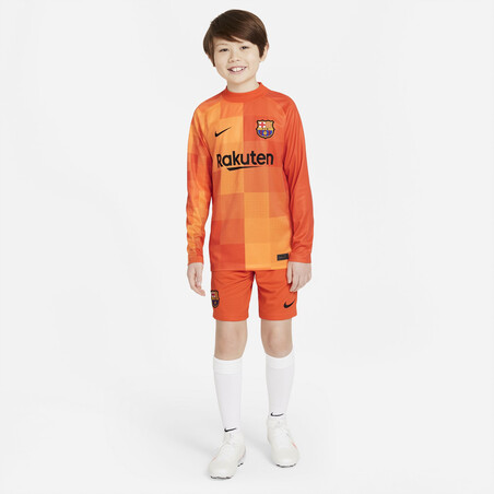 Short gardien junior FC Barcelone orange 2021/22