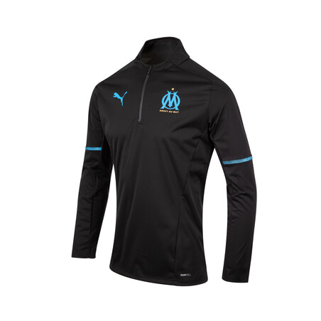 Sweat zippé imperméable OM noir bleu 2021/22