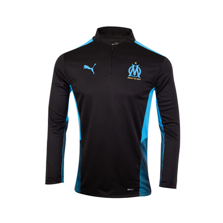 Sweat zippé OM noir bleu 2021/22