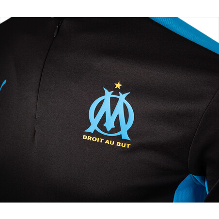 Sweat zippé OM noir bleu 2021/22