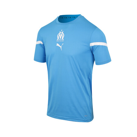 Maillot avant match OM bleu blanc 2021/22