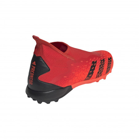 adidas Predator Freak.3 LaceLess montante Turf rouge noir