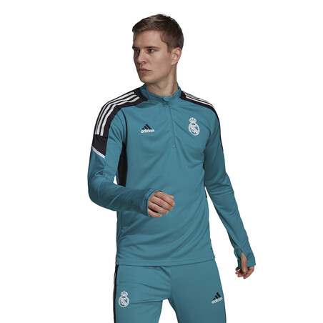 Sweat zippé Real Madrid Europe bleu 2021/22