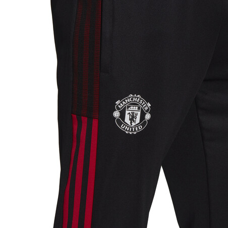 Pantaln survêtement Manchester United noir rouge 2021/22