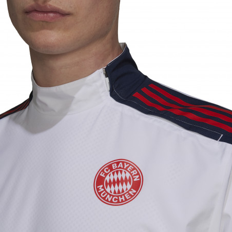 Sweat zippé Bayern Munich Europe Hybrid blanc 2021/22
