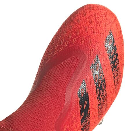 adidas Predator Freak.3 LaceLess montante FG rouge noir