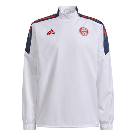 Sweat zippé Bayern Munich Europe Hybrid blanc 2021/22