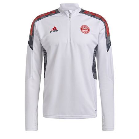 Sweat zippé Bayern Munich blanc rouge 2021/22