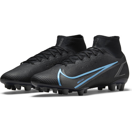 Nike Mercurial Superfly 8 Elite AG noir bleu