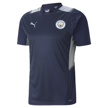 Maillot entraînement Manchester City bleu gris 2021/22