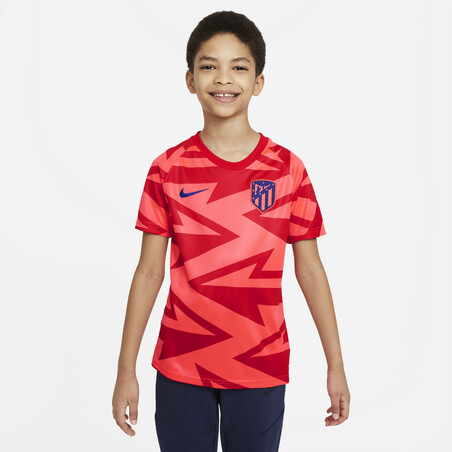 Maillot avant match junior Atlético Madrid rouge 2021/22