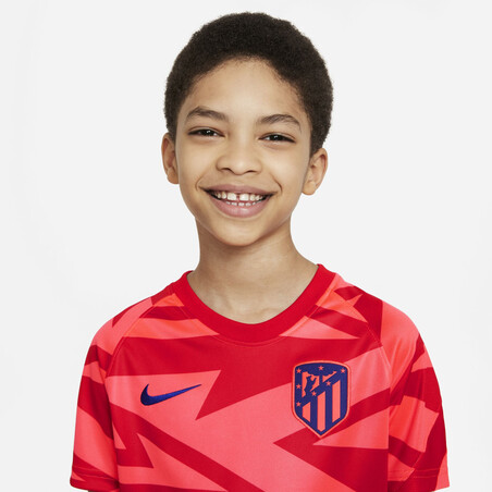 Maillot avant match junior Atlético Madrid rouge 2021/22