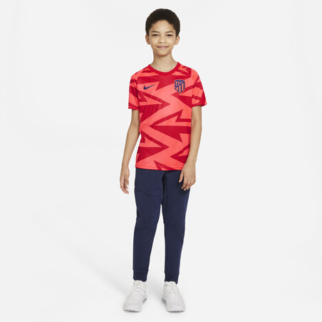 Maillot avant match junior Atlético Madrid rouge 2021/22