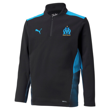Sweat zippé junior OM noir bleu 2021/22