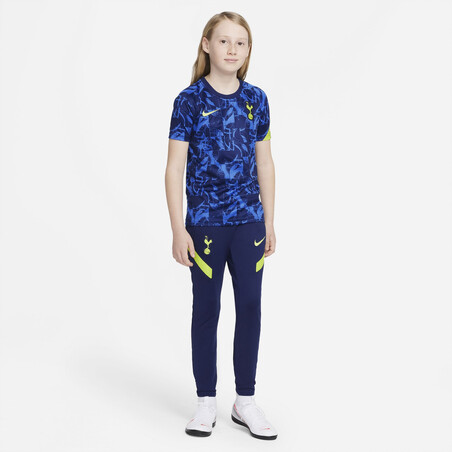 Maillot avant match junior Tottenham bleu jaune 2021/22