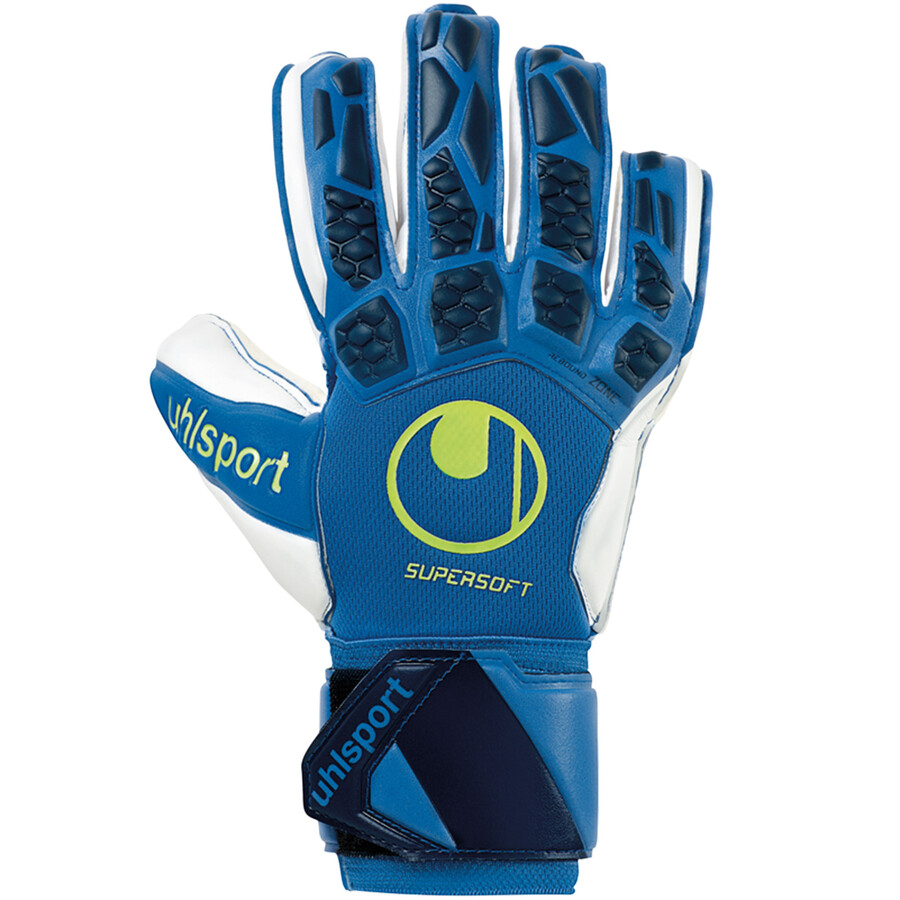 Gants gardien Uhlsport Hyperact Supersoft bleu noir