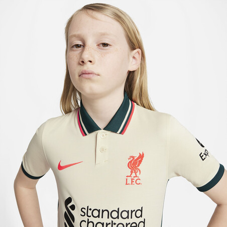Maillot junior Liverpool extérieur 2021/22 + flocage