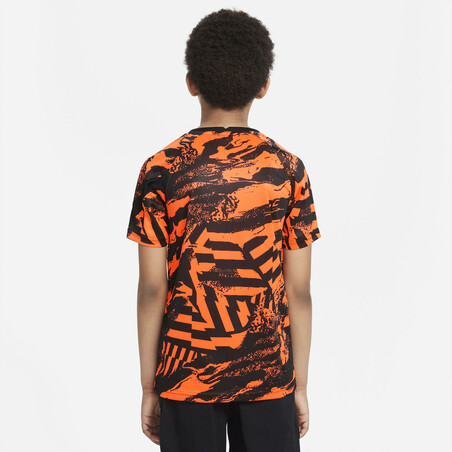Maillot avant match junior Galatasaray noir orange 2021/22