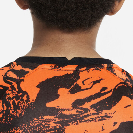 Maillot avant match junior Galatasaray noir orange 2021/22