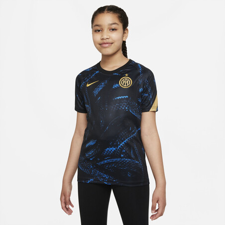 Maillot avant match junior PSG x Jordan noir 2022/23