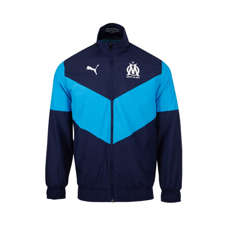 Veste avant match OM bleu foncé 2021/22