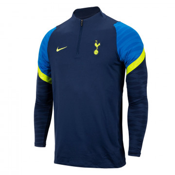 Sweat zippé Tottenham bleu jaune 2021/22