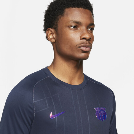 Maillot avant match FC Barcelone violet 2021/22