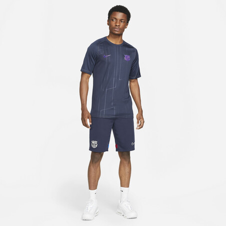 Maillot avant match FC Barcelone violet 2021/22