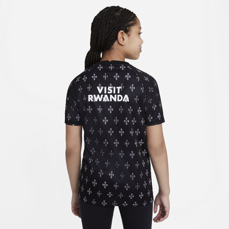 Maillot avant match junior PSG noir rose 2021/22