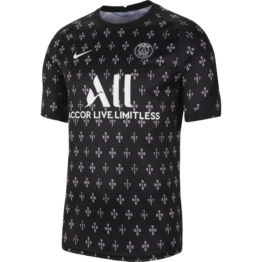 Maillot entraînement PSG noir rose 2021/22 sur Foot.fr