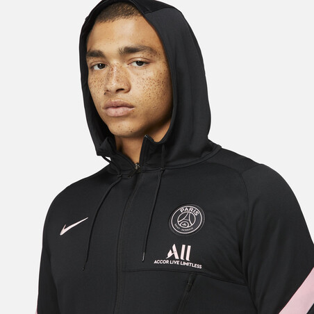 Ensemble survêtement PSG Strike noir rose 2021/22