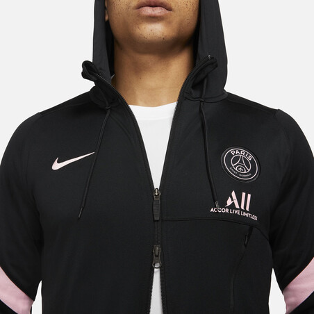 Ensemble survêtement PSG Strike noir rose 2021/22
