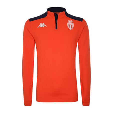 Sweat zippé AS Monaco rouge bleu 2021/22