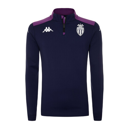 Sweat zippé AS Monaco bleu rose 2021/22