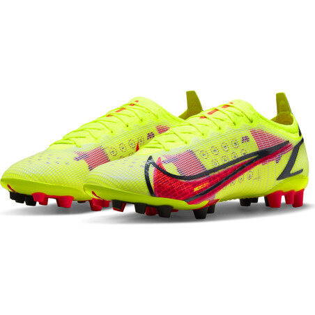Nike Mercurial Vapor 14 Elite AG jaune rouge
