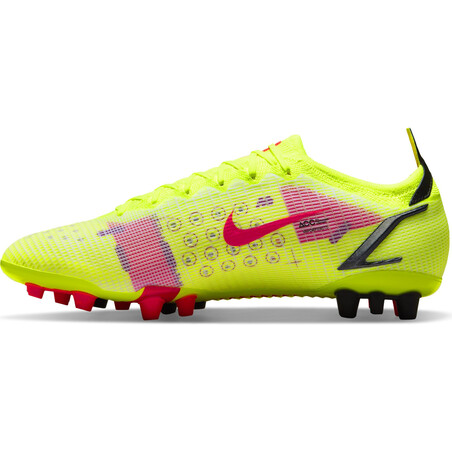 Nike Mercurial Vapor 14 Elite AG jaune rouge