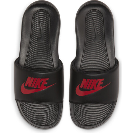 Sandales Nike Victori One Slide noir rouge