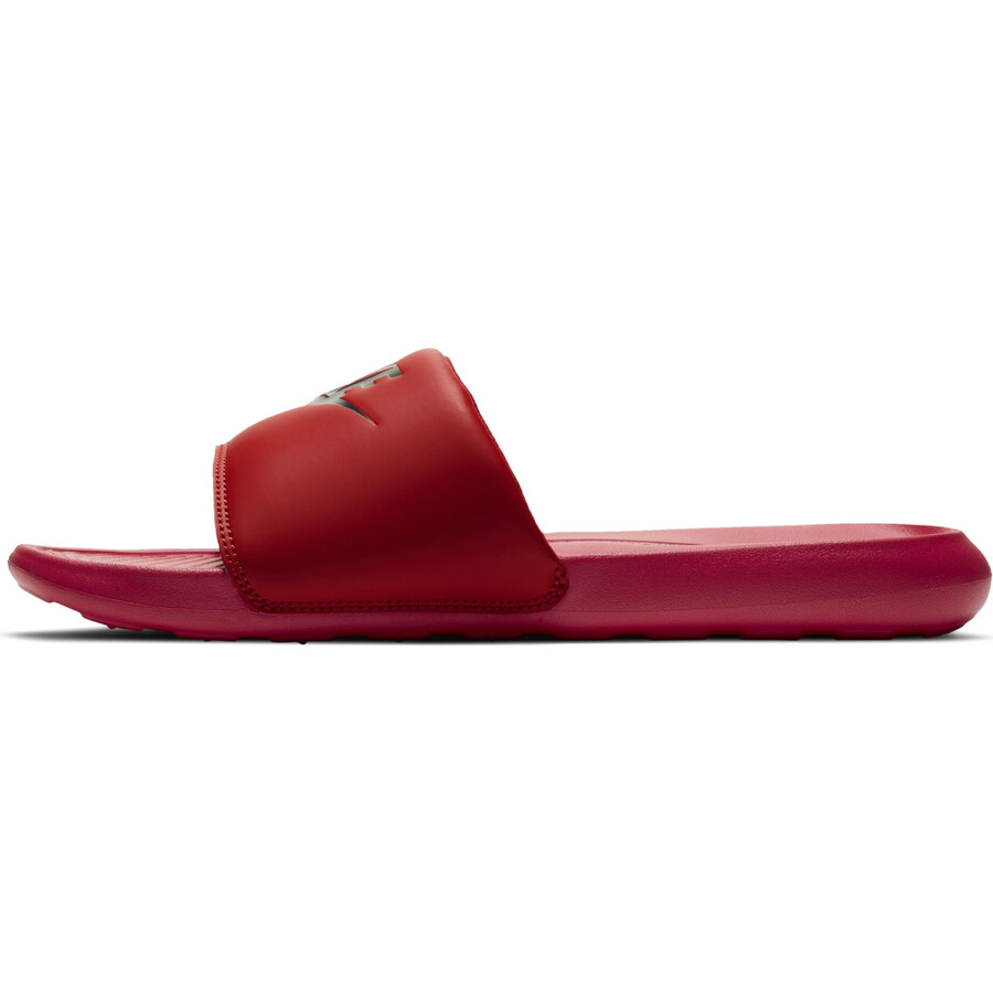 Sandales Nike Victori One Slide rouge noir sur Foot