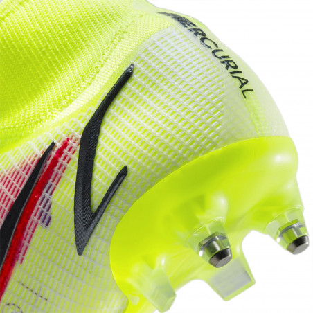 Nike Mercurial Superfly 8 Elite SG-Pro Anti-Clog jaune rouge