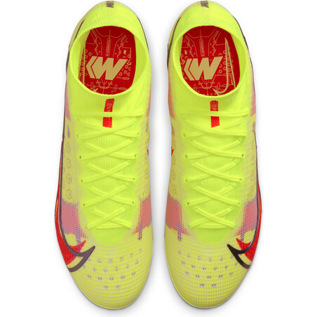 Nike Mercurial Superfly 8 Elite AG jaune rouge