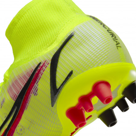 Nike Mercurial Superfly 8 Elite AG jaune rouge