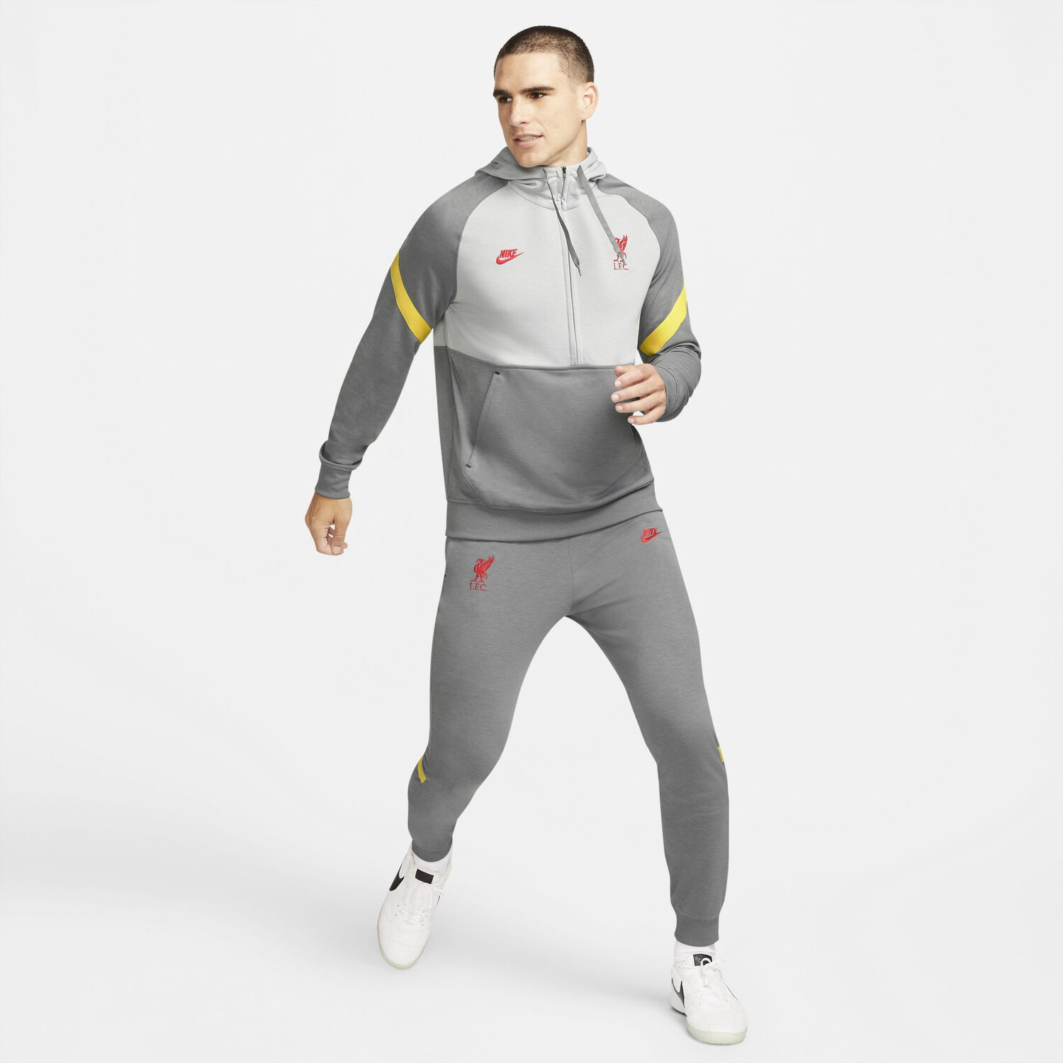 Survetement liverpool top gris