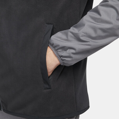 Veste imperméable PSG Winter Fleece gris rouge 2021/22