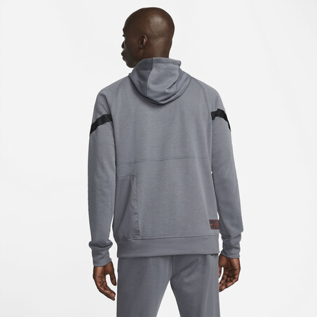 Sweat zippé PSG Fleece gris rouge 2021/22